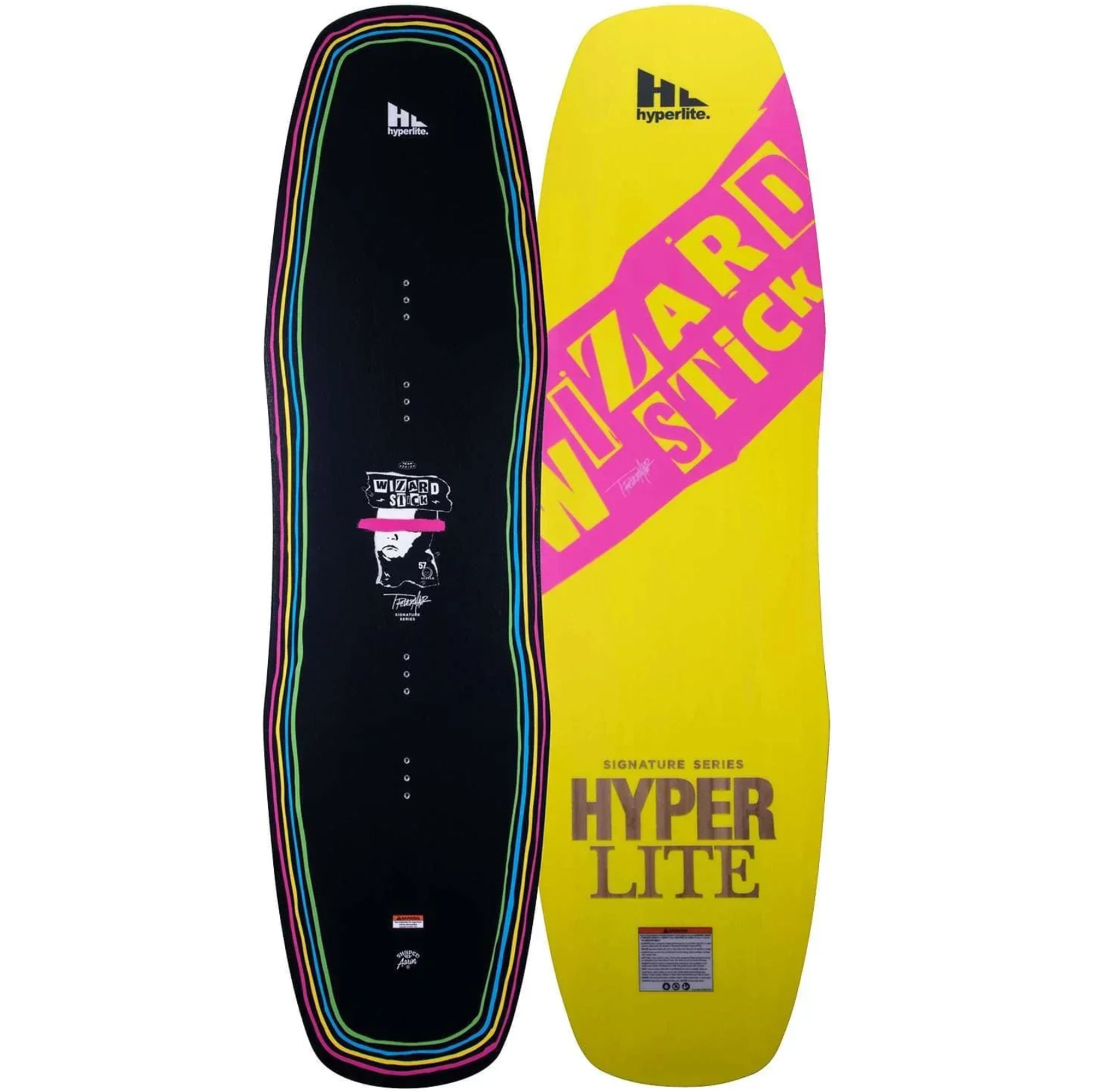 2022 Hyperlite Wizardstick Wakeboard 22245010 Black / Yellow